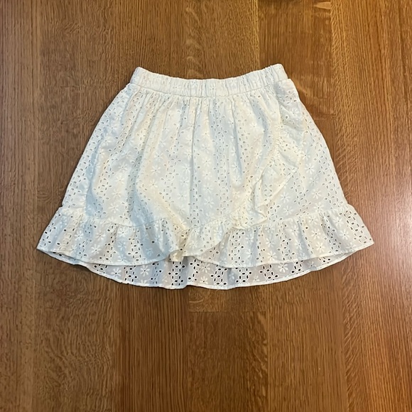 J. Crew girls white eyelet top and skirt size 10 - Picture 2 of 9
